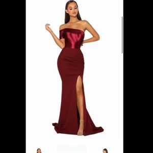 Beautiful deep rep gown